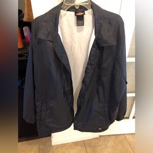 Dickies Jacket Mens 2XL Blue Windbreaker Style Snap Front Water Resistant XXL